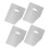 Cake Combs 4-Piece Set Icing Smoother, Cake Scraper, Contour Comb, Edge Smoother, Dough/Bread Scraper 1