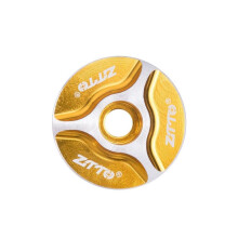 Headset Cap Stem Top Cap Fork Tube Aluminum Alloy Cover For Bicycle Headset Yellow