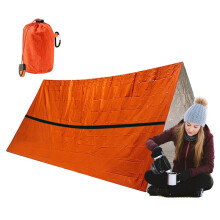 Camping Survival Bag, Waterproof Aluminum Foil, Lightweight Compact Outdoor Gear for Hiking
