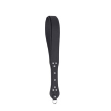 Sex Toys SM Four-Layer Black Leather Whip Paddle for Spanking and Training, Rivet Design Adult BDSM
