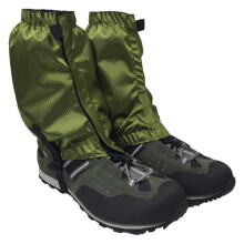 Gaiters For Hiking Boots And Shoes Adjustable Leg Gaiters Unisex Watertight Green For Men Women Snow