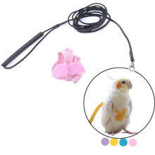Bird Harness Leash Kit Adjustable Parrot Harness For Walking Training Rope Durable Cockatiel Parakeet