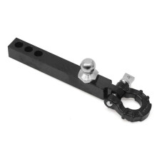 6MM Metal Tow Hook Ball Head and U Buckle Rescue Hook Set for 1/10 Scale Climbing RC Cars, Durable Metal