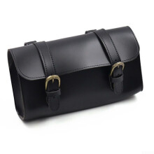Bicycle Tail Storage Solution Elegant PU Leather Black For Electric Bikes And Motors