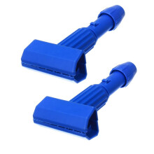 Commercial Mop Clamps KL-ZJ-Blue Quick-Change Head Heavy-Duty Mop Handle Holder Gripper Wet Mop Blue