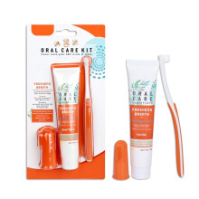 Dental Care Dog Set - Tartar Control Toothpaste And Fingerling Toothbrush Duo, Beef Vanilla Flavor,