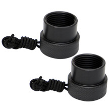 Diving Regulator Caps 2-Pack Fixed Rope Male Thread Scuba Valve Protection Caps for Enhanced Durability