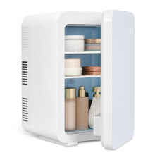 (10L White) Tabletop Mini Fridge Electric Cooler Warmer AC/DC
