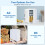ELECWISH (10L White) Tabletop Mini Fridge Electric Cooler Warmer AC/DC 4