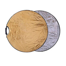 Reflector 5in1 Portable Collapsible Soft Light Round Photography 60CM Silver White Gold for Studio Lighting
