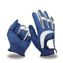 Golf Gloves, 2-Pack Men's Professional Breathable Soft Fabric Golf Gloves for Left Hand, Size 24, Blue