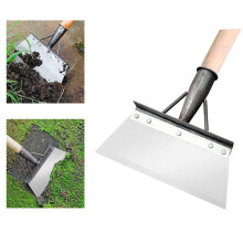 20cm Multifunctional Garden Shovel Stainless Steel Moss Scraper Weed Remover Tool No Handle Included