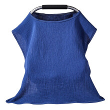 Multipurpose Baby Nursing Covers for Moms Soft Breathable Navy Blue Cart Swaddles Blanket 360 Full Privacy