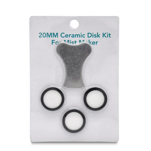 20mm Ceramic Disk Atomizing Accessories with Replacement Key for Home Humidifier - Compatible Parts