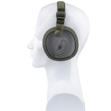 Tactical Steel Mesh Ear Protector For Fast Helmet Green, Field Equipment Ear Cover, Compatible With