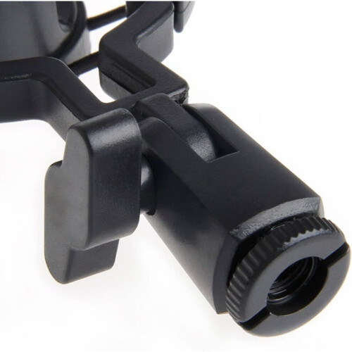 Stable Microphone Mount Shock Proof for Radio Broadcasting and Studio Recording - Adjustable Microphone 2