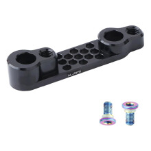 Flat Mount Disc Brake Caliper Adapter Alloy For Road Cycling Bikes Black Rear Conversion