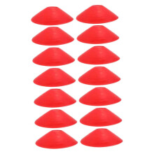 Football Barricade Sign 14-Piece Mini Footballs For Kids, Soccer Training Cones, Outdoor Red 20X20CM