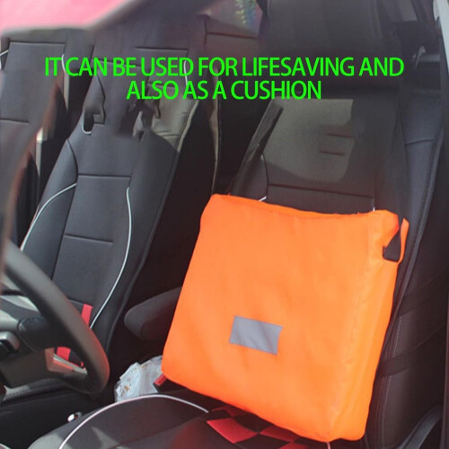 Throwable Flotation Device High Buoyancy Throw Cushion With Strap Waterproof Reflective Strip For Rafting 2