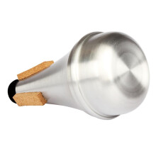 Small Brass Trumpet Mute Dampener Straight Aluminum Training Mute for Beginners 4.5 Inches Long