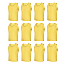 Football Vest 12-Piece Team Vests Soccer Bibs Practice Vests Pinnies Sports Training Bibs Kids Model