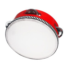 Adult Tambourine Hand Drum Kit with Bells and Cowbells - Musical Learning Instrument for Kids and Adults,