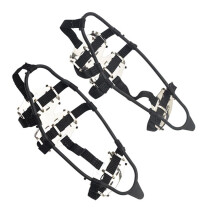 Crampons for Mountaineering 24 Teeth Ice Climbing Steel Spikes Lightweight Adjustable Size