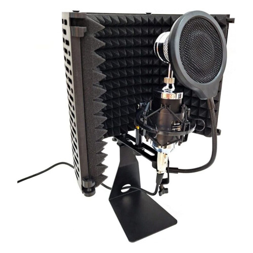 Microphone Shock Mount Mic Holder Anti-L-Shaped Handle Universal for Condenser Mics 1