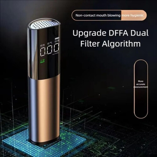 Portable High Precision Alcohol Tester Breathalyzer Model B-01, Compact Size, LCD Display, Smart Self-Test 1