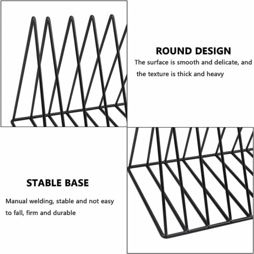 Vinyl Storage Solution, Space Saving Design Triangular Record Vinyl Storage Rack For Your Music Collection, Minimalist Design Upright Position Protect 2