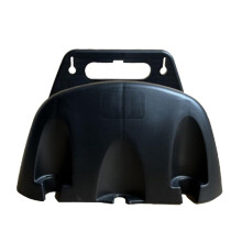 Garden Hose Holder 1-Piece Wall Mounted Plastic Hose Rack Black Hose Organizer Pipe Winding Frame
