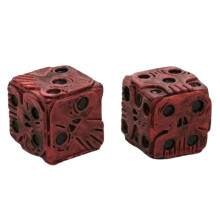 Halloween Skull Dice Set - Skeleton Dice for Scary Themed Board Games - Party Accessories - Pack of