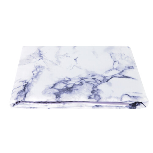 Luxurious Marble Bedding, Microfiber Polyester - Ultra Soft Feel, Maximum Comfort - Elegant White Marble Pattern for US-Queen Size Beds, 3Pcs/Set