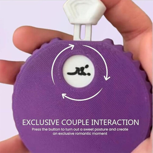 Roulette Game for Couples - Intimate Dice Game for Adults, 3D Position Selection, Blue Color, Date Night 1