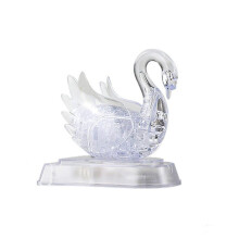 3D Crystal Jigsaw Puzzle Swan Transparent for Adults Aged 16+ | Clear Acrylic Model | 3D Puzzles for