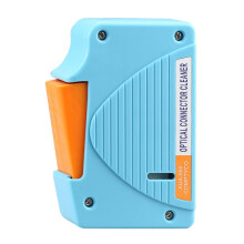 Fiber End Face Cleaning Box AUA-550 Pigtail Cleaner Cassette For ST Optical Connector Blue