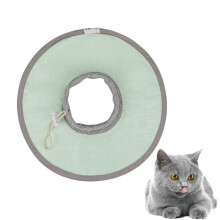 Lightweight Breathable Elizabethan Collar for Cats, Soft Adjustable Neck Protector After Surgery, Size