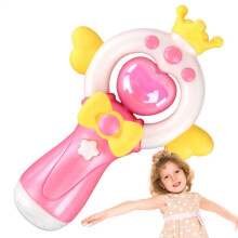 Projector Wand Toy - Outdoor Image Projection Toy For Girls, Holiday Projector With Music, Party Favors