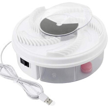 Controllo dei parassiti senza sostanze chimiche, aspirapolvere per insetti a batteria con luce LED, trappola elettrica per pulci, trappola per