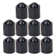 Billiard Cue Butt Pad - 10-Piece Portable Black Protection Pads With Cue Sleeve For Traveling Players