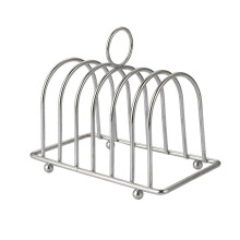 6 Slices Slot Toast Bread Rack Stainless Steel Bread Holder Nonstick Loaf Stand Cooling Kitchen Pancakes