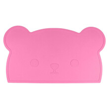 Kids Silicone Placemat Non-Slip Reusable Dining Pad Colorful Silicone Table Mat for Home and Travel