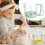 Egg Stir Cup Semi-Automatic Whisk Cup, Hand-Pressed Cream Beating Cup, Multifunction Hand Push Mixer, 4