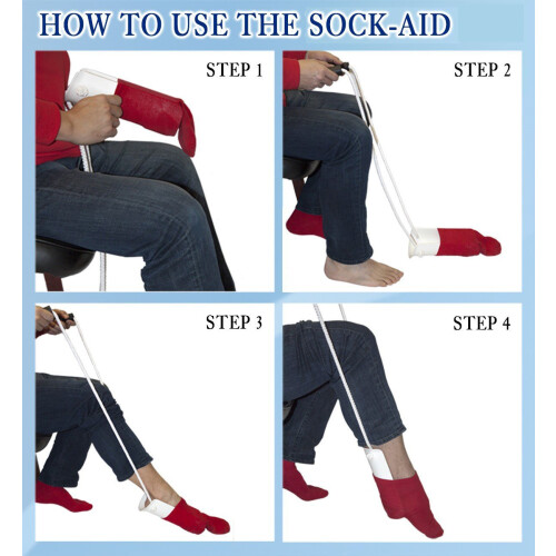 Υψηλής ποιότητας κατασκευή Sock Aid, απαραίτητο προϊόν Adl για περιορισμένη 1