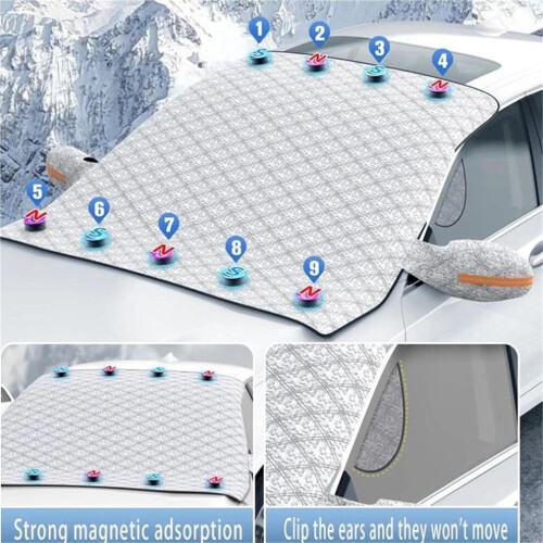 Car Snow Ice Cover For Cadillac SLS 2007-2013 Front Windshield Shield Protector Exterior Accessory 1