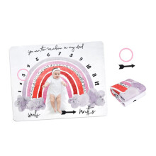 Baby Photo Blanket 120cm x 100cm Soft and Creative Newborn Presentation Blanket for Baby Photography