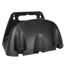 Garden Hose Holder - Wall Mounted Black Hose Storage Bracket, Anti-Rust Garden Hose Hanger for Outdoor