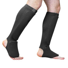 Muay Thai Leg Guards Shin And Instep Protection Pads Adult Size Leather Kickboxing Shin Guards Taekwondo