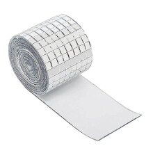 Mirror Tiles, Disco Ball Tiles, Handmade Bathroom Decor, Mini Sticker Size 5 x 120 cm, Ideal for Crafting