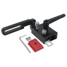 75 Type Aluminum Miter T Track Stop for Woodworking, Adjustable Manual Flipping Stop, Black T Track